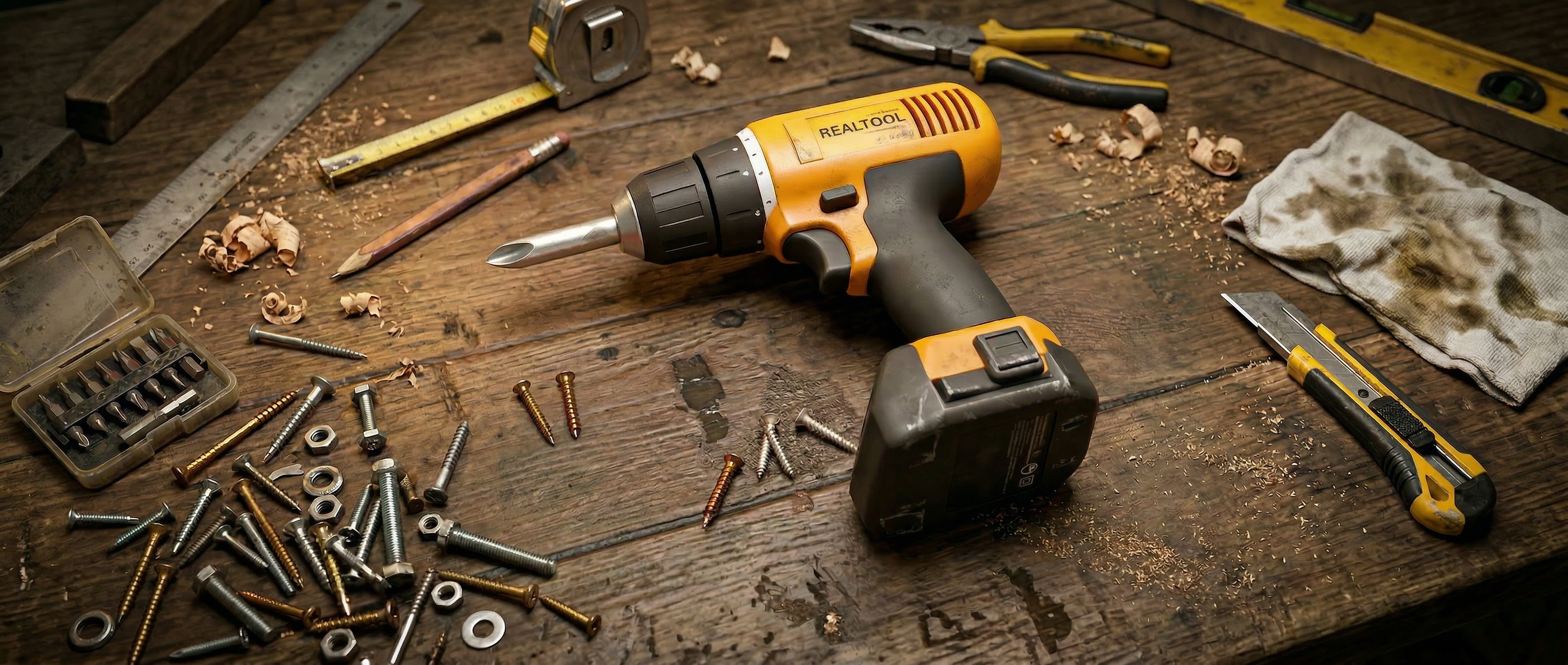 Шуруповерт у майстерні