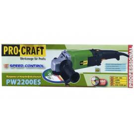 Болгарка ProCraft PW2200 ES (180 мм, плавний пуск, регулювання)