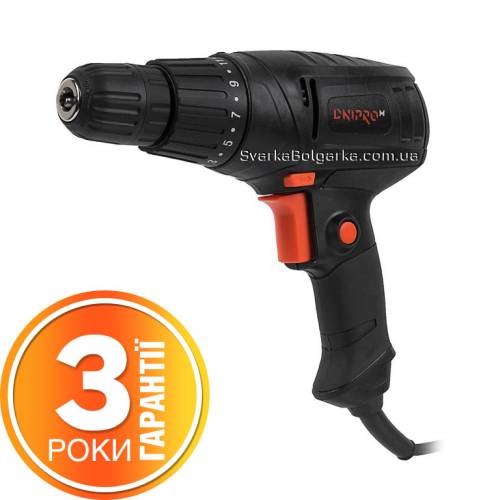 Мережевий дриль-шуруповерт Дніпро-M TD-60