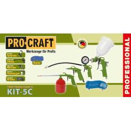 Набір пневматичного інструменту Procraft KIT-5C Комплект насадок для компресора