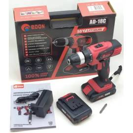 Шуруповерт акумуляторний EDON AD-18C