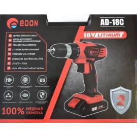 Шуруповерт акумуляторний EDON AD-18C