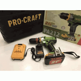 Акумуляторний шуруповерт PROCRAFT PA212 Professional з  DFR   патроном