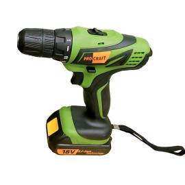 Шуруповерт PROCRAFT РА-18 PRO акумуляторний