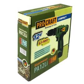 Шуруповерт акумуляторний Procraft PA12Li COMPACT