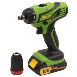 Шуруповерт акумуляторний Procraft PA18Pro з DFR патроном 