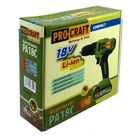 Шуруповерт акумуляторний Procraft 18С COMPACT