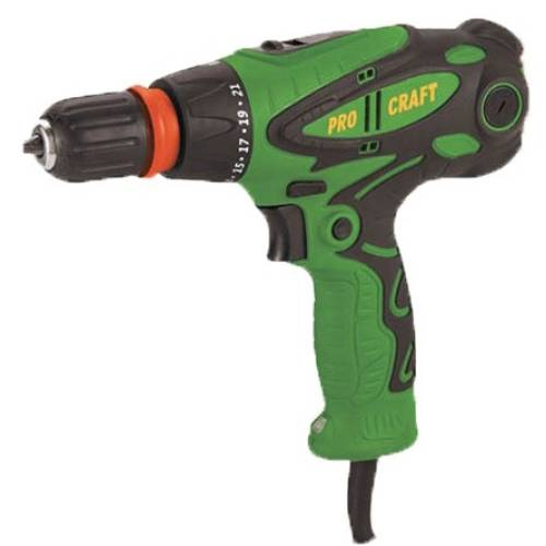 Шуруповерт мережевий Procraft PB-1350/2 DFR патрон дві швидкості